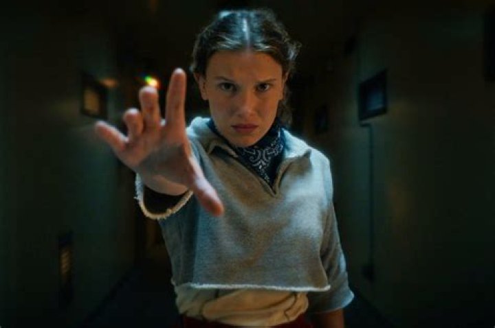 Eleven (Millie Bobby Brown) faces the Mind Flayer in 'Stranger Things'