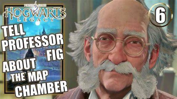 Professor Fig in the Map Chamber in 'Hogwarts Legacy'