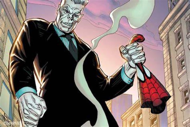 Tombstone realizing that Spider-Man is behind him in Insomniac's "Spider-Man"